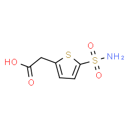 ChemSpider 2D Image | (5-Sulfamoyl-2-thienyl)acetic acid | C6H7NO4S2