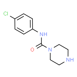 ChemSpider 2D Image | N-(4-Chlorophenyl)-1-piperazinecarboxamide | C11H14ClN3O