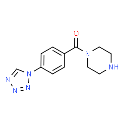 ChemSpider 2D Image | 1-[4-(1H-tetrazol-1-yl)benzoyl]piperazine | C12H14N6O