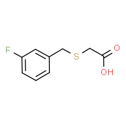 ChemSpider 2D Image | [(3-fluorobenzyl)thio]acetic acid | C9H9FO2S