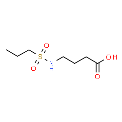 ChemSpider 2D Image | 4-[(Propylsulfonyl)amino]butanoic acid | C7H15NO4S