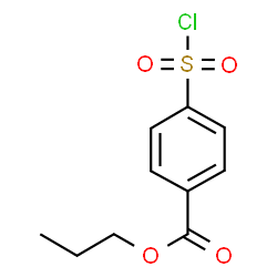 ChemSpider 2D Image | Propyl 4-(chlorosulfonyl)benzoate | C10H11ClO4S