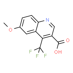 ChemSpider 2D Image | 6-Methoxy-4-(trifluoromethyl)-3-quinolinecarboxylic acid | C12H8F3NO3