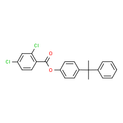 ChemSpider 2D Image | 4-(2-Phenyl-2-propanyl)phenyl 2,4-dichlorobenzoate | C22H18Cl2O2