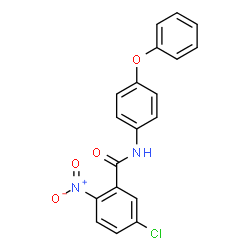 ChemSpider 2D Image | 5-Chloro-2-nitro-N-(4-phenoxyphenyl)benzamide | C19H13ClN2O4