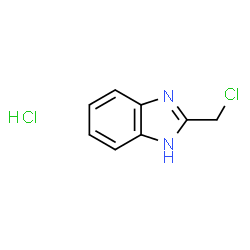 ChemSpider 2D Image | 2-(CHLOROMETHYL)BENZIMIDAZOLE HYDROCHLORIDE | C8H8Cl2N2
