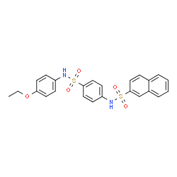 ChemSpider 2D Image | N-{4-[(4-Ethoxyphenyl)sulfamoyl]phenyl}-2-naphthalenesulfonamide | C24H22N2O5S2