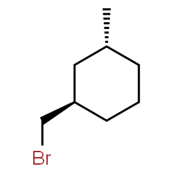 ChemSpider 2D Image | (1R,3R)-1-(Bromomethyl)-3-methylcyclohexane | C8H15Br