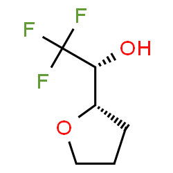 ChemSpider 2D Image | (1R)-2,2,2-Trifluoro-1-[(2S)-tetrahydro-2-furanyl]ethanol | C6H9F3O2