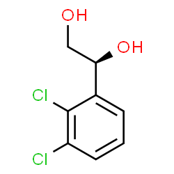 ChemSpider 2D Image | (1S)-1-(2,3-Dichlorophenyl)-1,2-ethanediol | C8H8Cl2O2