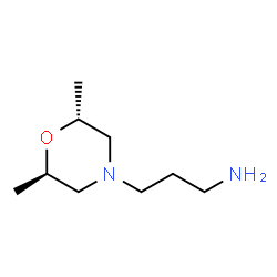 ChemSpider 2D Image | 3-[(2R,6R)-2,6-Dimethyl-4-morpholinyl]-1-propanamine | C9H20N2O