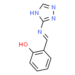 ChemSpider 2D Image | 2-[(1H-1,2,4-Triazol-3-ylimino)methyl]phenol | C9H8N4O