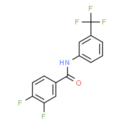 ChemSpider 2D Image | 3,4-Difluoro-N-[3-(trifluoromethyl)phenyl]benzamide | C14H8F5NO