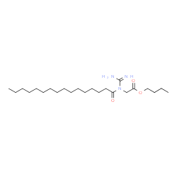 ChemSpider 2D Image | Butyl N-carbamimidoyl-N-palmitoylglycinate | C23H45N3O3