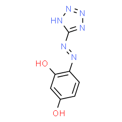 ChemSpider 2D Image | 4-[(E)-1H-Tetrazol-5-yldiazenyl]-1,3-benzenediol | C7H6N6O2