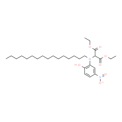 ChemSpider 2D Image | Diethyl [hexadecyl(2-hydroxy-5-nitrophenyl)amino]malonate | C29H48N2O7