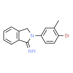 ChemSpider 2D Image | 2-(4-Bromo-3-methylphenyl)-1-isoindolinimine | C15H13BrN2