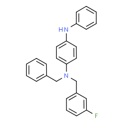 ChemSpider 2D Image | N-Benzyl-N-(3-fluorobenzyl)-N'-phenyl-1,4-benzenediamine | C26H23FN2