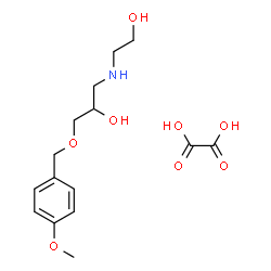 ChemSpider 2D Image | 1-[(2-Hydroxyethyl)amino]-3-[(4-methoxybenzyl)oxy]-2-propanol ethanedioate (1:1) | C15H23NO8