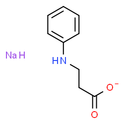 ChemSpider 2D Image | Propanoate, 3-(phenylamino)-, sodium salt | C9H10NNaO2