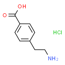 ChemSpider 2D Image | 4-(2-Aminoethyl)benzoic acid hydrochloride | C9H12ClNO2
