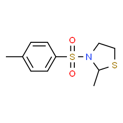 ChemSpider 2D Image | 2-Methyl-3-[(4-methylphenyl)sulfonyl]-1,3-thiazolidine | C11H15NO2S2