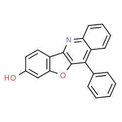 ChemSpider 2D Image | 11-Phenyl[1]benzofuro[3,2-b]quinolin-8-ol | C21H13NO2