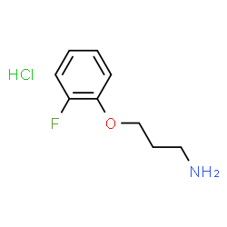 ChemSpider 2D Image | 3-(2-fluorophenoxy)-1-propanamine hydrochloride | C9H13ClFNO