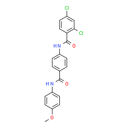 ChemSpider 2D Image | 2,4-Dichloro-N-{4-[(4-methoxyphenyl)carbamoyl]phenyl}benzamide | C21H16Cl2N2O3