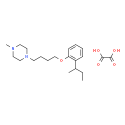 ChemSpider 2D Image | 1-[4-(2-sec-Butylphenoxy)butyl]-4-methylpiperazine ethanedioate (1:1) | C21H34N2O5
