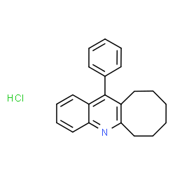 ChemSpider 2D Image | 12-Phenyl-6,7,8,9,10,11-hexahydrocycloocta[b]quinoline hydrochloride (1:1) | C21H22ClN