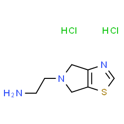 ChemSpider 2D Image | 2-(4,6-Dihydro-5H-pyrrolo[3,4-d][1,3]thiazol-5-yl)ethanamine dihydrochloride | C7H13Cl2N3S