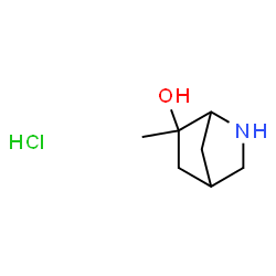 ChemSpider 2D Image | 6-Methyl-2-azabicyclo[2.2.1]heptan-6-ol hydrochloride (1:1) | C7H14ClNO