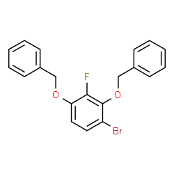 ChemSpider 2D Image | 1,3-Bis(benzyloxy)-4-bromo-2-fluorobenzene | C20H16BrFO2