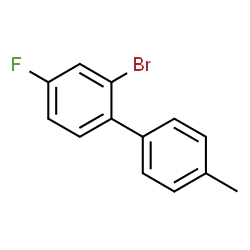 ChemSpider 2D Image | 2-Bromo-4-fluoro-4'-methylbiphenyl | C13H10BrF