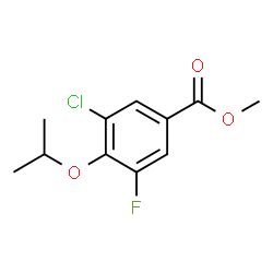 ChemSpider 2D Image | Methyl 3-chloro-5-fluoro-4-isopropoxybenzoate | C11H12ClFO3