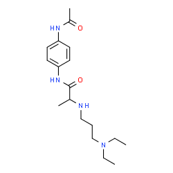 ChemSpider 2D Image | N-(4-Acetamidophenyl)-N~2~-[3-(diethylamino)propyl]alaninamide | C18H30N4O2