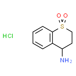 ChemSpider 2D Image | 4-Thiochromanamine 1,1-dioxide hydrochloride (1:1) | C9H12ClNO2S
