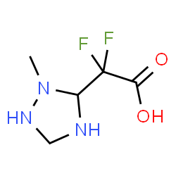 ChemSpider 2D Image | Difluoro(2-methyl-1,2,4-triazolidin-3-yl)acetic acid | C5H9F2N3O2