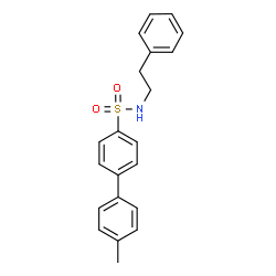 ChemSpider 2D Image | 4'-Methyl-N-(2-phenylethyl)-4-biphenylsulfonamide | C21H21NO2S