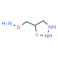 ChemSpider 2D Image | 5-[(Aminooxy)methyl]-1,2,3-thiadiazolidine | C3H9N3OS