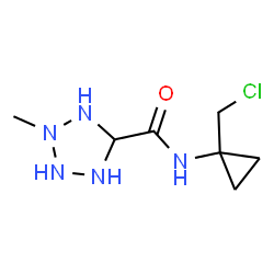 ChemSpider 2D Image | N-[1-(Chloromethyl)cyclopropyl]-2-methyl-5-tetrazolidinecarboxamide | C7H14ClN5O