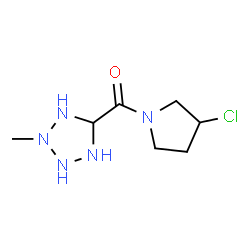 ChemSpider 2D Image | (3-Chloro-1-pyrrolidinyl)(2-methyl-5-tetrazolidinyl)methanone | C7H14ClN5O