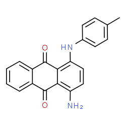 ChemSpider 2D Image | 1-Amino-4-p-tolylamino-anthraquinone | C21H16N2O2