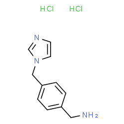ChemSpider 2D Image | 1-[4-(1H-Imidazol-1-ylmethyl)phenyl]methanamine dihydrochloride | C11H15Cl2N3