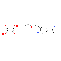ChemSpider 2D Image | 1-[5-(Ethoxymethyl)-1,3,4-oxadiazolidin-2-yl]ethanamine ethanedioate (1:1) | C9H19N3O6