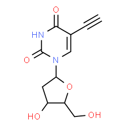ChemSpider 2D Image | 1-(2-Deoxypentofuranosyl)-5-ethynyl-2,4(1H,3H)-pyrimidinedione | C11H12N2O5