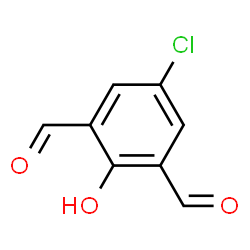 ChemSpider 2D Image | 2,6-DIFORMYL-4-CHLOROPHENOL | C8H5ClO3