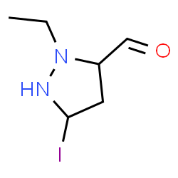 ChemSpider 2D Image | 2-Ethyl-5-iodo-3-pyrazolidinecarbaldehyde | C6H11IN2O