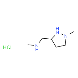 ChemSpider 2D Image | N-Methyl-1-(1-methyl-3-pyrazolidinyl)methanamine hydrochloride (1:1) | C6H16ClN3